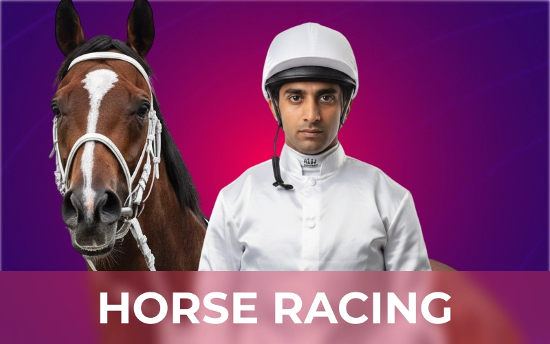 Watch live horse racing events through the official Batery app.