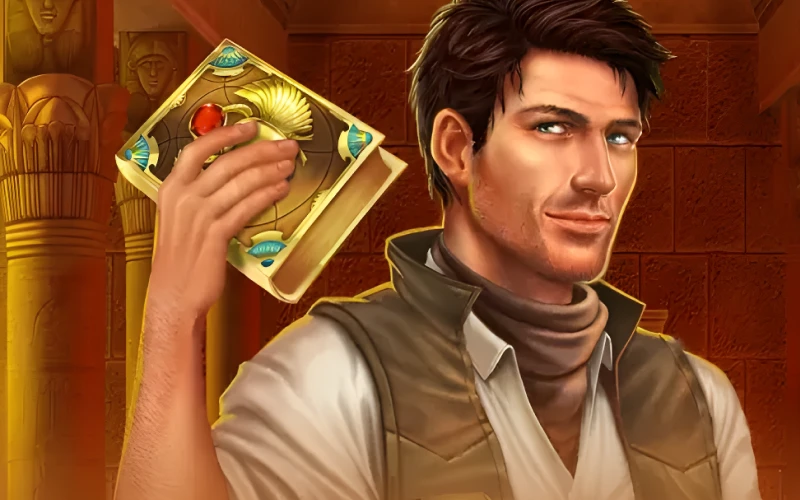 Explore ancient treasures in the Book of Dead slot at Batery.