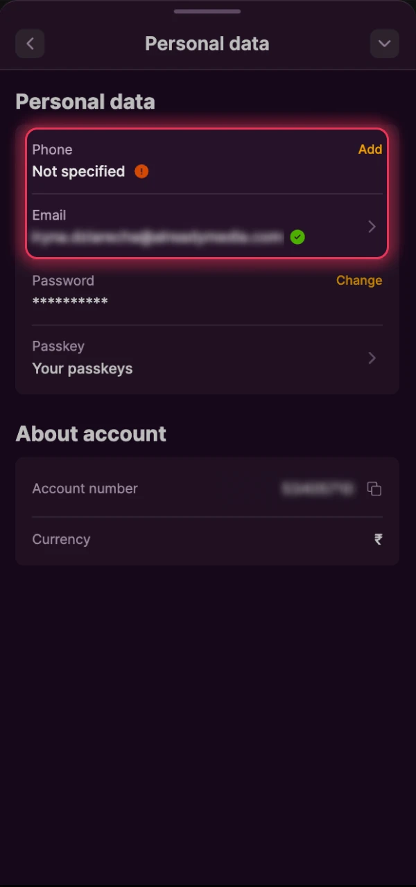 Perform a quick contact check for your Batery verification to ensure security.