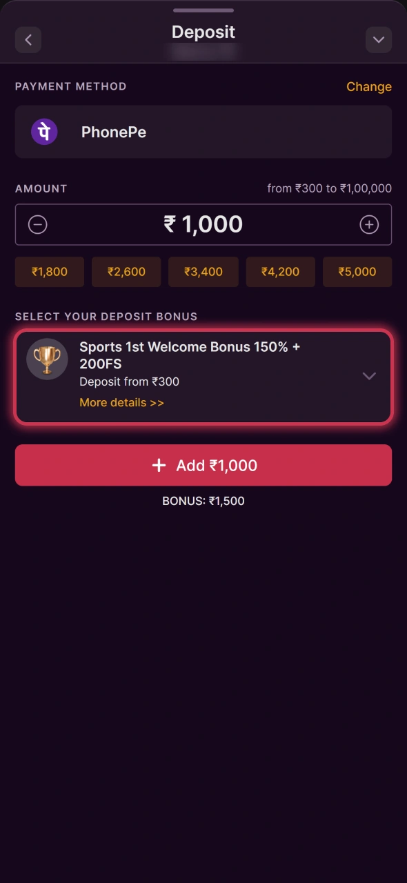 Choose Batery sports welcome bonus to get more from your IPL betting winnings.